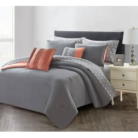 Brown & Grey Bingham Bed-in-Bag Set Twin Black Brown & Grey Bingham Bed-in-Bag Set Twin Black